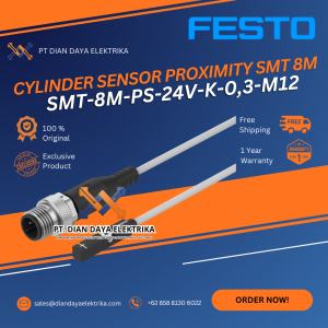 festo smt 8m ps 24v k 0,3 m12 cylinder sensor proximity smt 8m