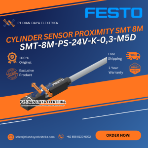 festo smt 8m ps 24v k 0,3 m5d cylinder sensor proximity smt 8m