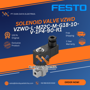 festo vzwd l m22c m g18 10 v 1p4 90 r1 solenoid valve vzwd