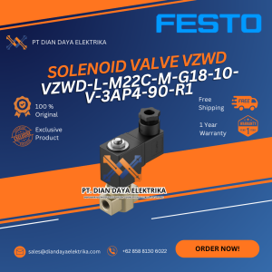 festo vzwd l m22c m g18 10 v 3ap4 90 r1 solenoid valve vzwd