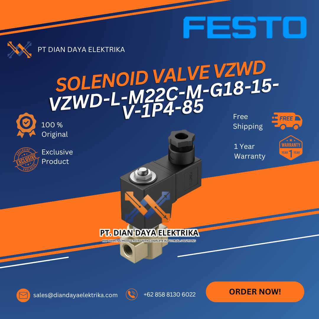 festo vzwd l m22c m g18 15 v 1p4 85 solenoid valve vzwd festo vzwd l m22c m g18 15 v 1p4 85 solenoid valve vzwd