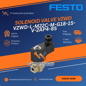 festo vzwd l m22c m g18 15 v 2ap4 85 solenoid valve vzwd