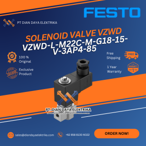 festo vzwd l m22c m g18 15 v 3ap4 85 solenoid valve vzwd