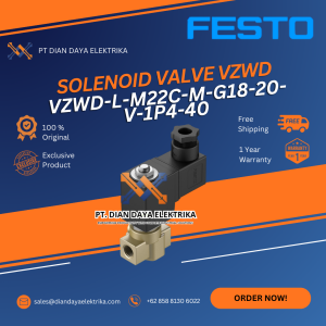 festo vzwd l m22c m g18 20 v 1p4 40 solenoid valve vzwd