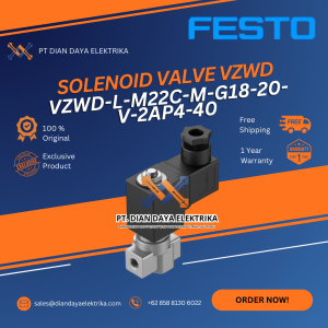 festo vzwd l m22c m g18 20 v 2ap4 40 solenoid valve vzwd