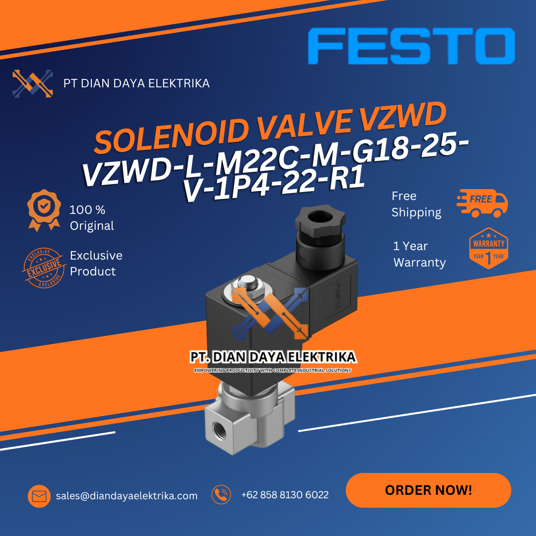 festo vzwd l m22c m g18 25 v 1p4 22 r1 solenoid valve vzwd festo vzwd l m22c m g18 25 v 1p4 22 r1 solenoid valve vzwd