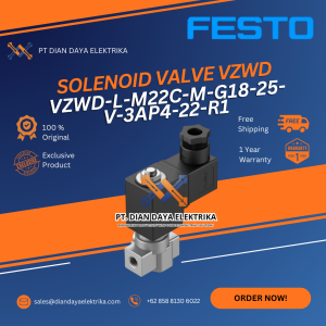 festo vzwd l m22c m g18 25 v 3ap4 22 r1 solenoid valve vzwd