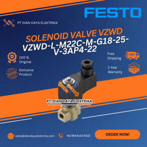 festo vzwd l m22c m g18 25 v 3ap4 22 solenoid valve vzwd