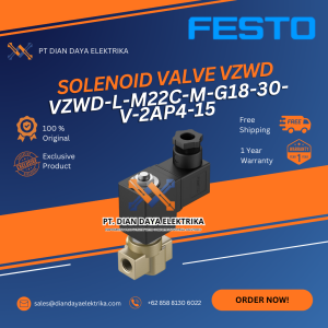festo vzwd l m22c m g18 30 v 2ap4 15 solenoid valve vzwd