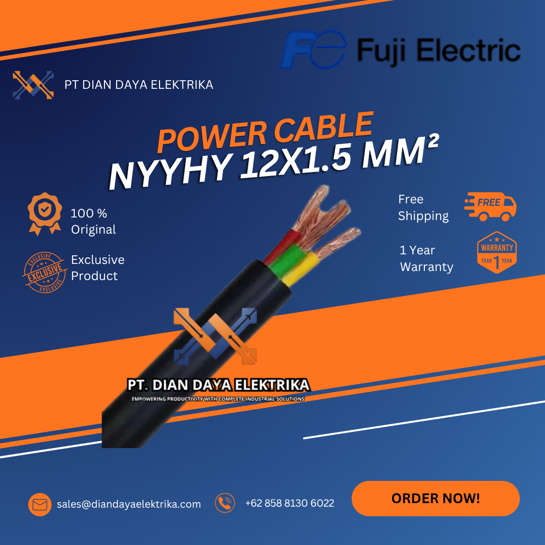 fuji electric nyyhy 12x1.5 mm² power cable fuji electric nyyhy 12x1.5 mm² power cable