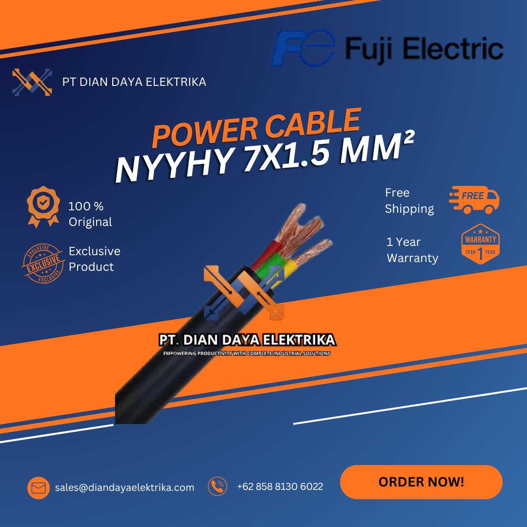 fuji electric nyyhy 7x1.5 mm² power cable fuji electric nyyhy 7x1.5 mm² power cable