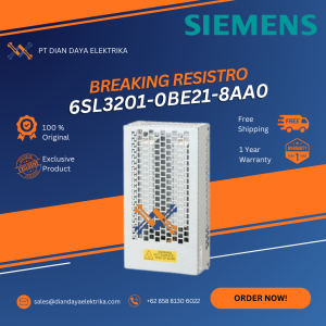 siemens 6sl3201 0be21 8aa0 breking resistor