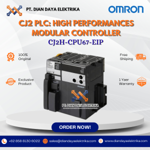 omron cj2h cpu67 eip high performances modular controller