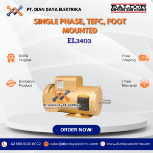 baldor single phase tefc foot mounted el3403 1/4 1800 48