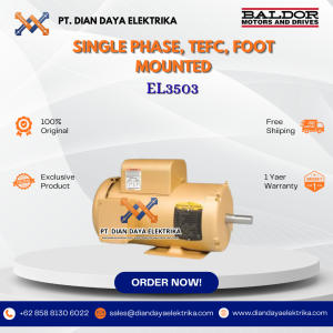 baldor single phase tefc foot mounted el3503 1/2 3600 56