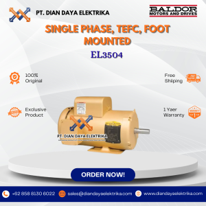 baldor single phase tefc foot mounted el3504 1/2 1800 56