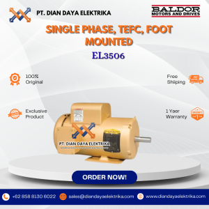 baldor single phase tefc foot mounted el3506 3/4 3600 56