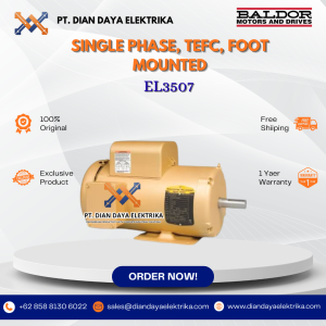 baldor single phase tefc foot mounted el3507 3/4 1800 56