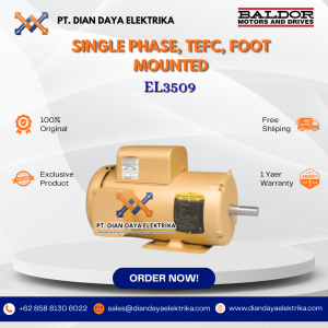 baldor single phase tefc foot mounted el3509 1 3600 56/56h