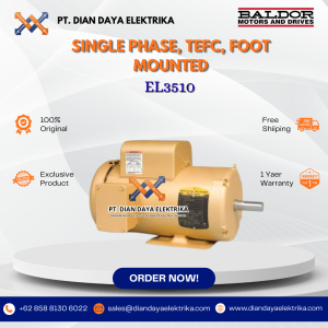 baldor single phase tefc foot mounted el3510 1 1800 56h