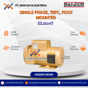 baldor single phase tefc foot mounted el3514t 1 1/2 1800 145t