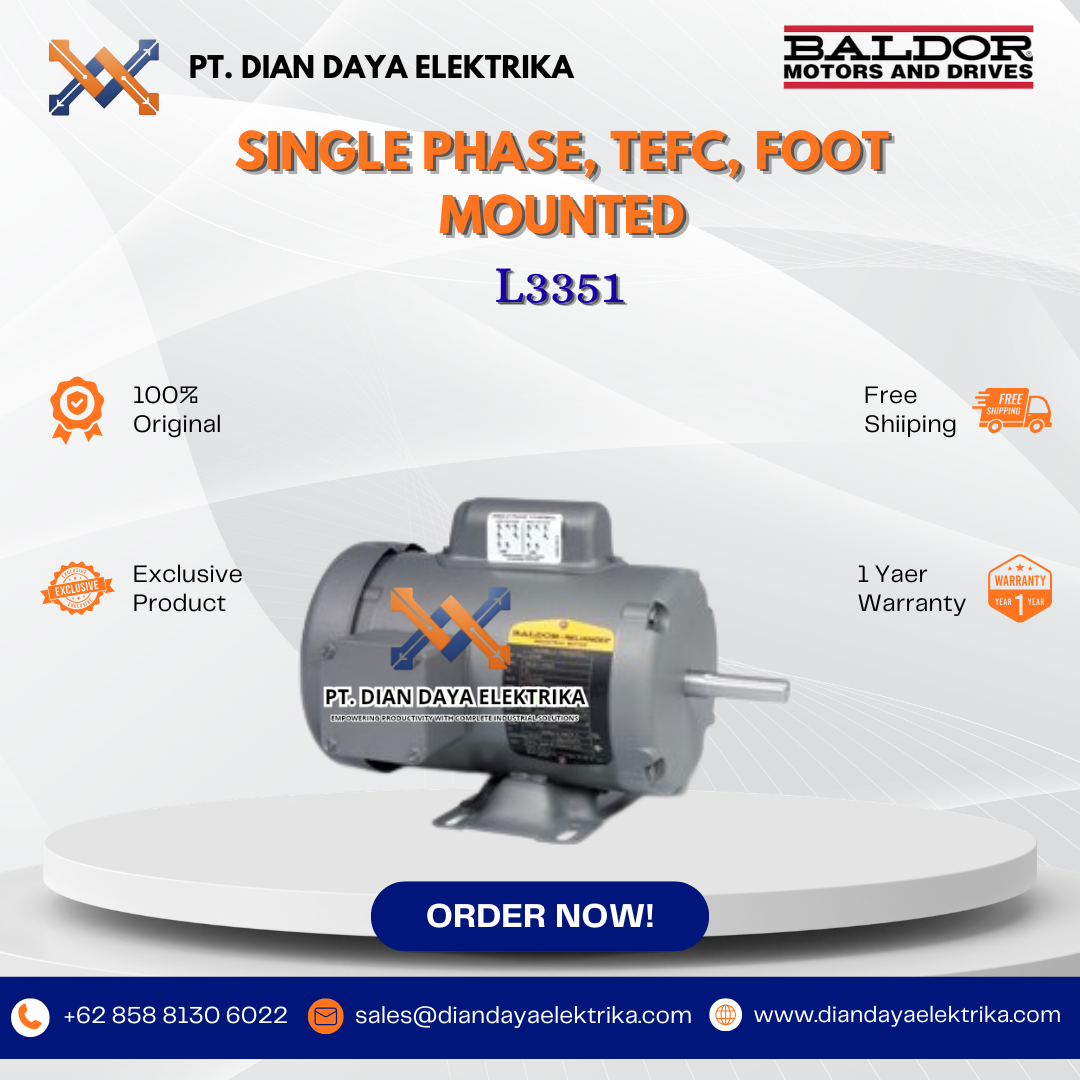 baldor single phase tefc foot mounted l3351 1/12 1800 42 baldor single phase tefc foot mounted l3351 1/12 1800 42
