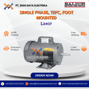 baldor single phase tefc foot mounted l3407 1/3 1200 48