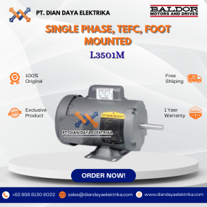 baldor single phase tefc foot mounted l3501m 1/3 1800 56