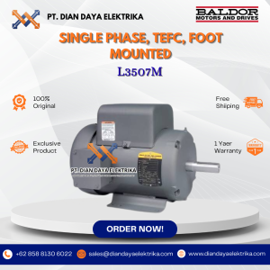 baldor single phase tefc foot mounted l3507a 3/4 1800 56