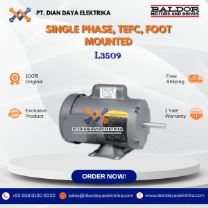 baldor single phase tefc foot mounted l3509 1 3600 56/56h
