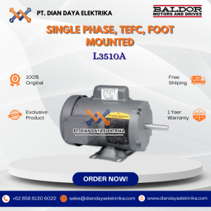 baldor single phase tefc foot mounted l3510a 1 1800 56/56h