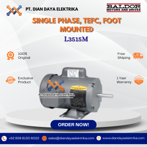 baldor single phase tefc foot mounted l3515m 2 3600 56/56h
