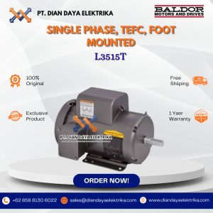 baldor single phase tefc foot mounted l3515t 2 3600 145t