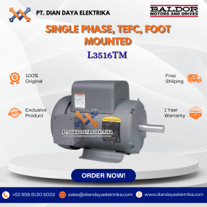 baldor single phase tefc foot mounted l3516tm 2 1800 56hz