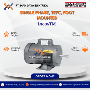 baldor single phase tefc foot mounted l3605tm 2 1800 182t