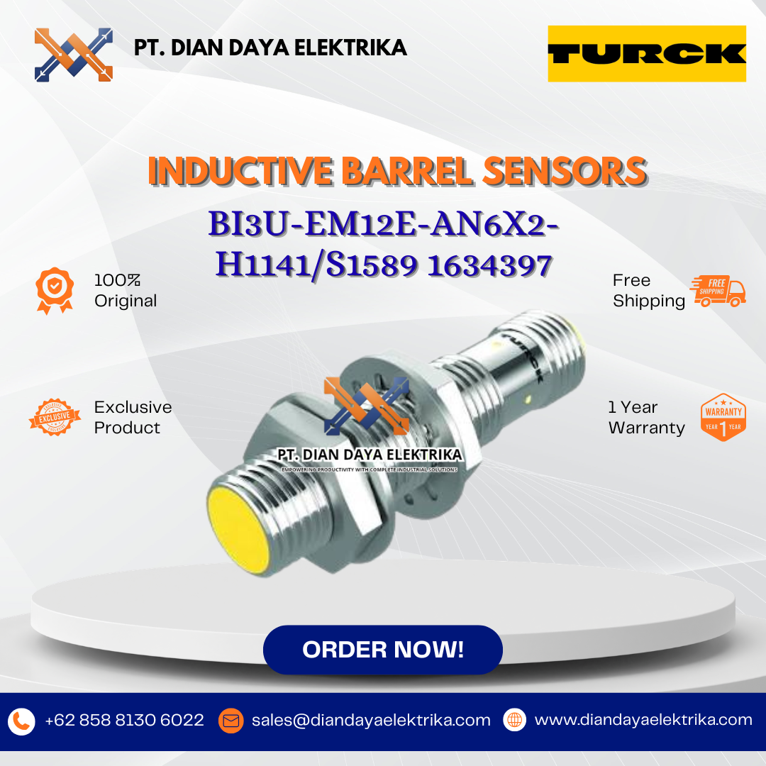 turck inductive barrel sensors bi3u em12e an6x2 h1141/s1589 1634397 turck inductive barrel sensors bi3u em12e an6x2 h1141/s1589 1634397