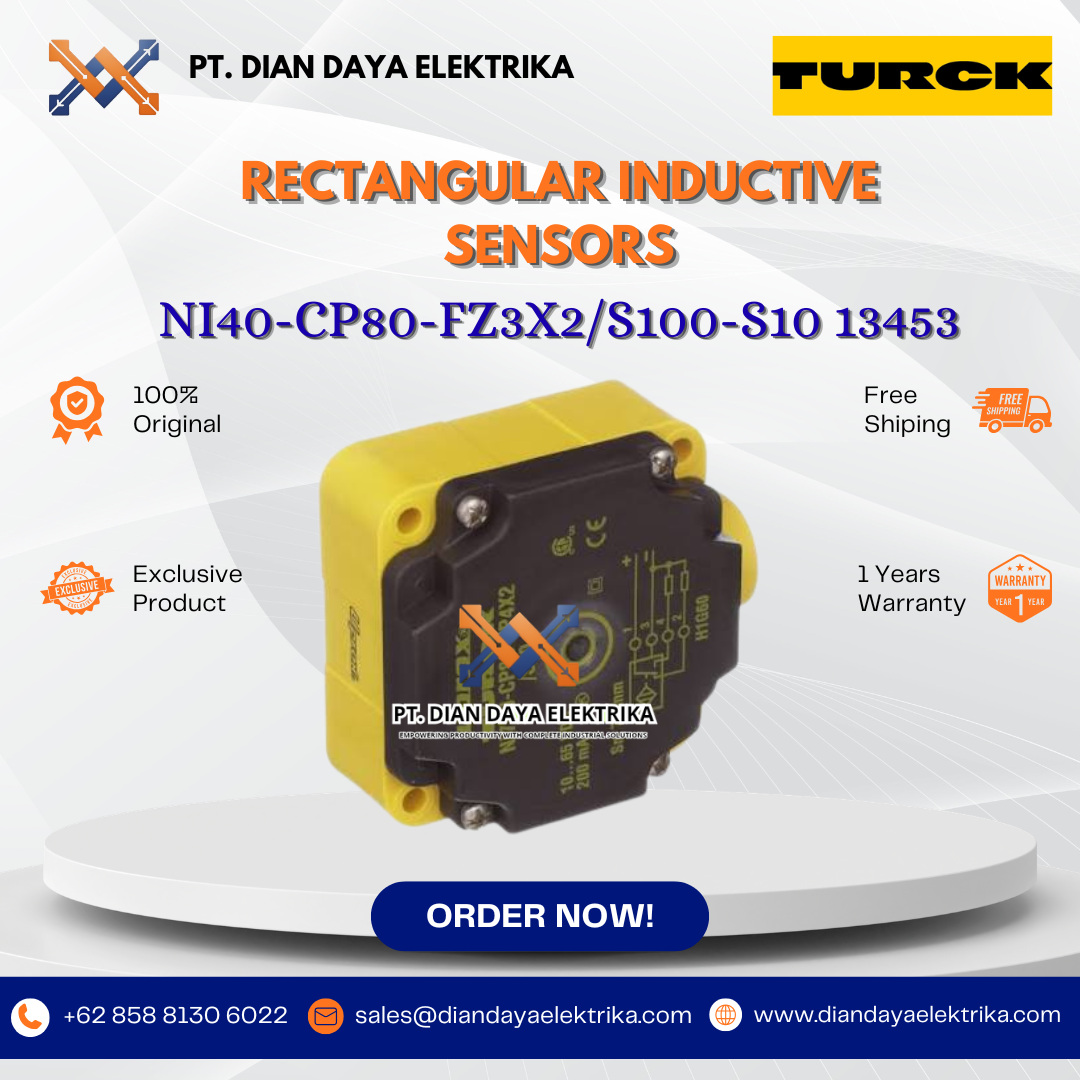 turck rectangular inductive sensors ni40 cp80 fz3x2/s100 s10 13453 turck rectangular inductive sensors ni40 cp80 fz3x2/s100 s10 13453